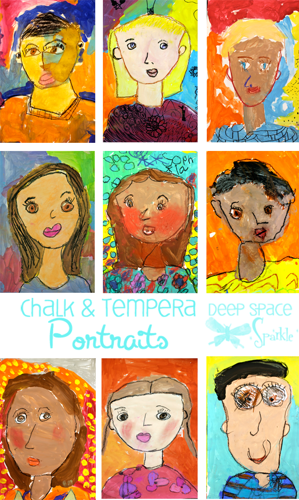 chalk-and-tempera-portrait-art-lesson