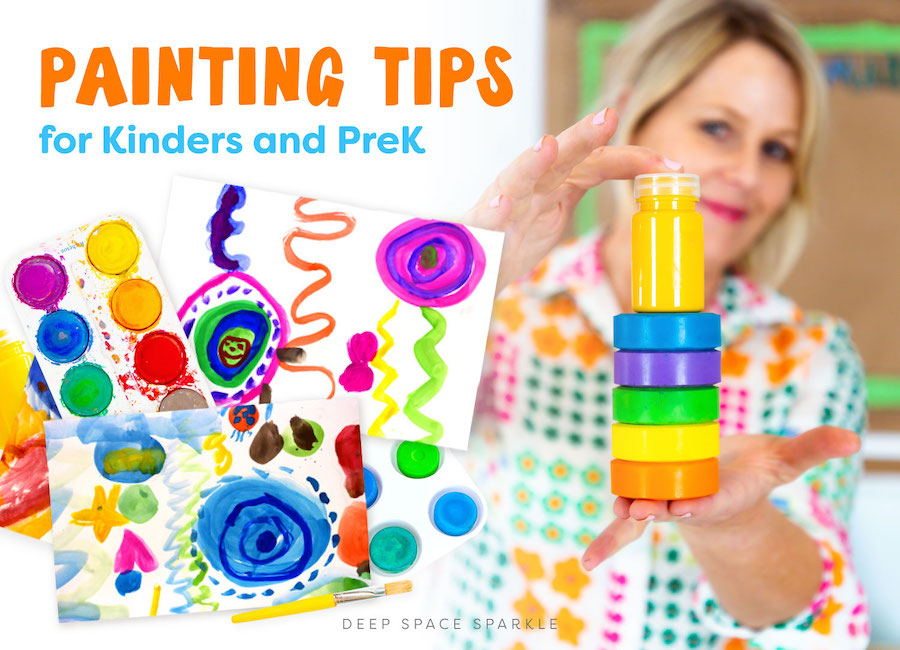 Painting Tips for Kinders and PreK