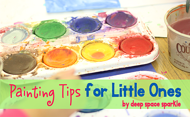 How to teach children to paint, first time lessons