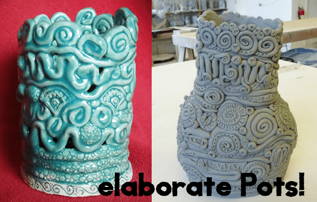 Elaborate coil pots