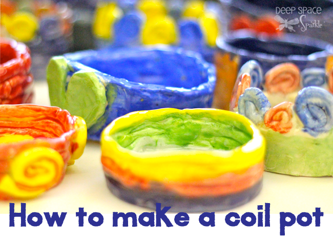 How to make a coil pot with kids