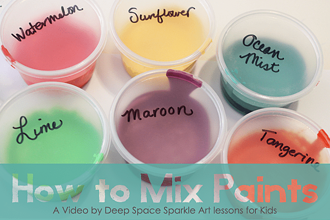How to mix paints for Kid's art projects