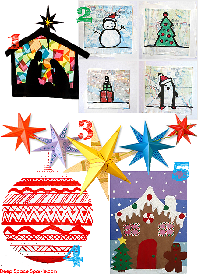 A collection of kids Christmas art and craft projects from my favorite bloggers.