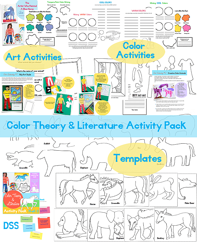 What's inside DSS's Color Theory and Literature Activity pack.