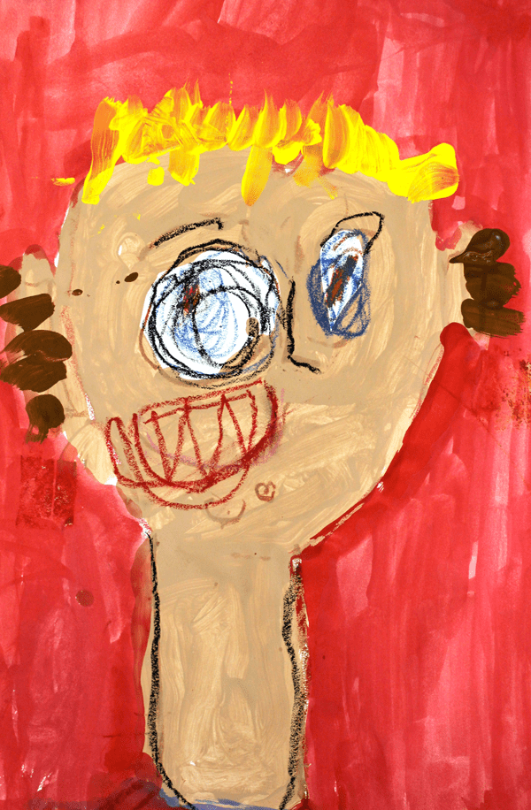 Inside the Kinder art room: Portraits