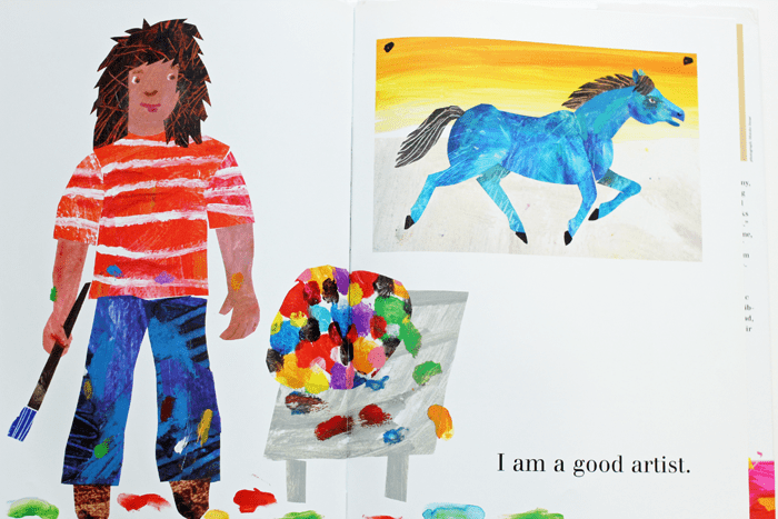 The Artist Who Painted a Blue Horse is my first literature pick for My DSS Activity Packs. 