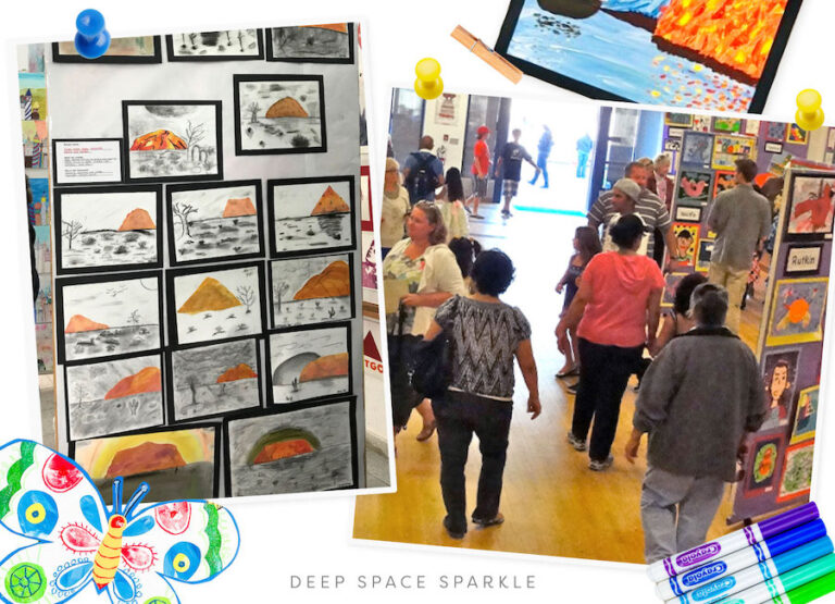 Prepping for School Art Show | Deep Space Sparkle