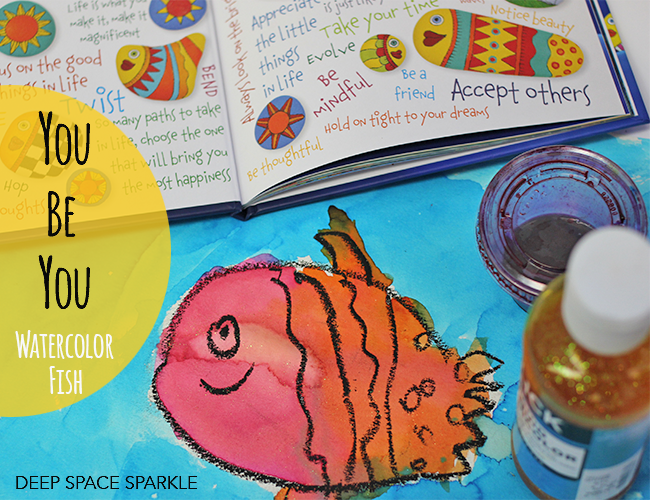 You Be You Watercolor Fish Project | Deep Space Sparkle