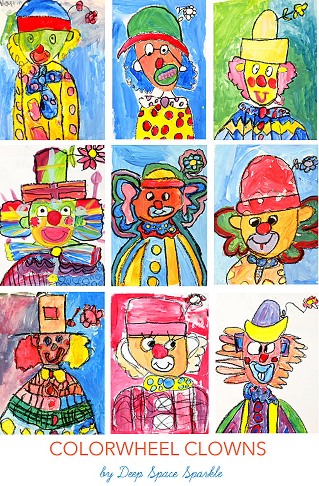 clowns for kids drawings