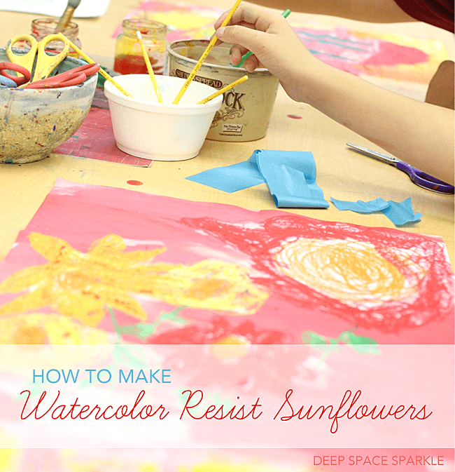 How to make a sunflower watercolor painting