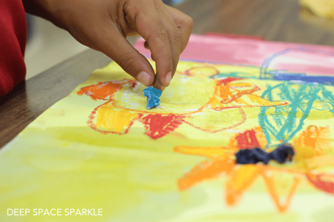 watercolor sunflowers van gogh inspired spring art lesson for kids