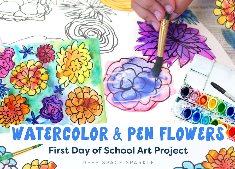 12 Watercolor Art Ideas for Kids (with a Printable Guide!)