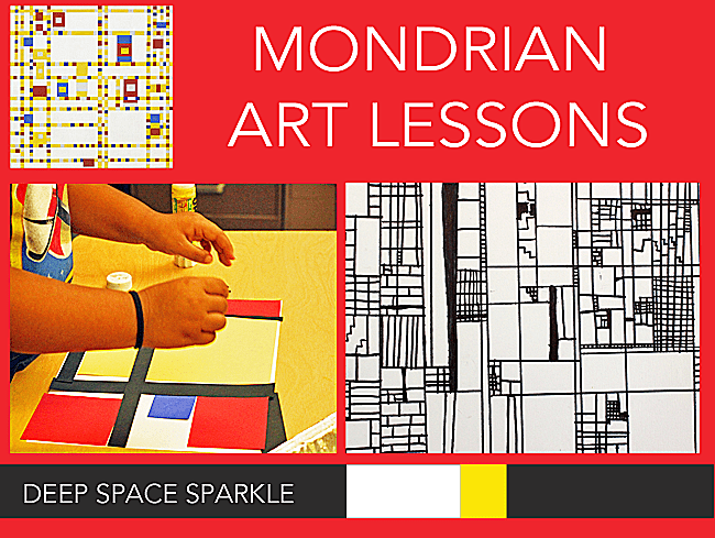 Piet Mondrian Art Lessons - Deep Space Sparkle