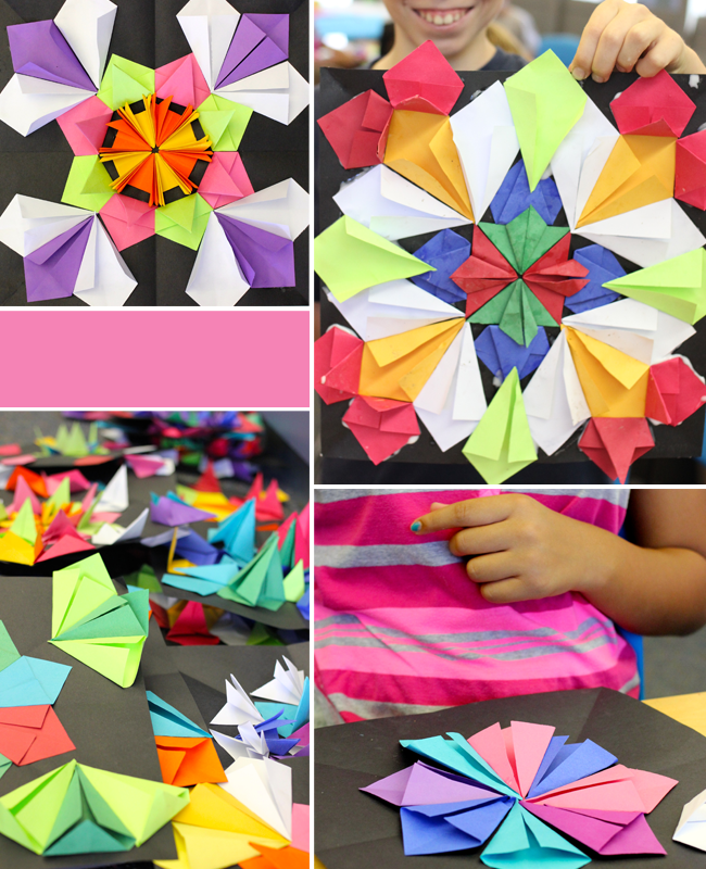 Try this paper craft with your kids and learn radial symmetry and origami