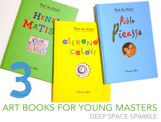 3 playful and interactive art books for the young artist or an art teacher’s classroom library.