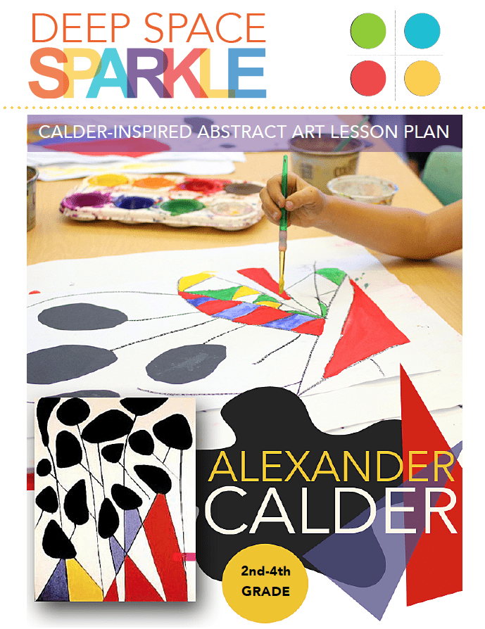 alexander calder abstract art deep space sparkle