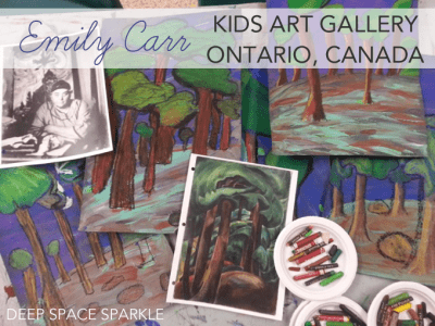 Third and fourth grade students from Ontario, Canada create amazing Emily Carr-Inspired trees and forests. Art Lesson from Deep Space Sparkle