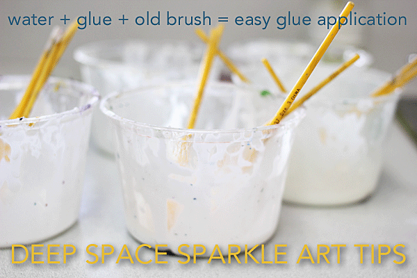 Hate working with glue? Great tip for making it easy for kids to apply glue.