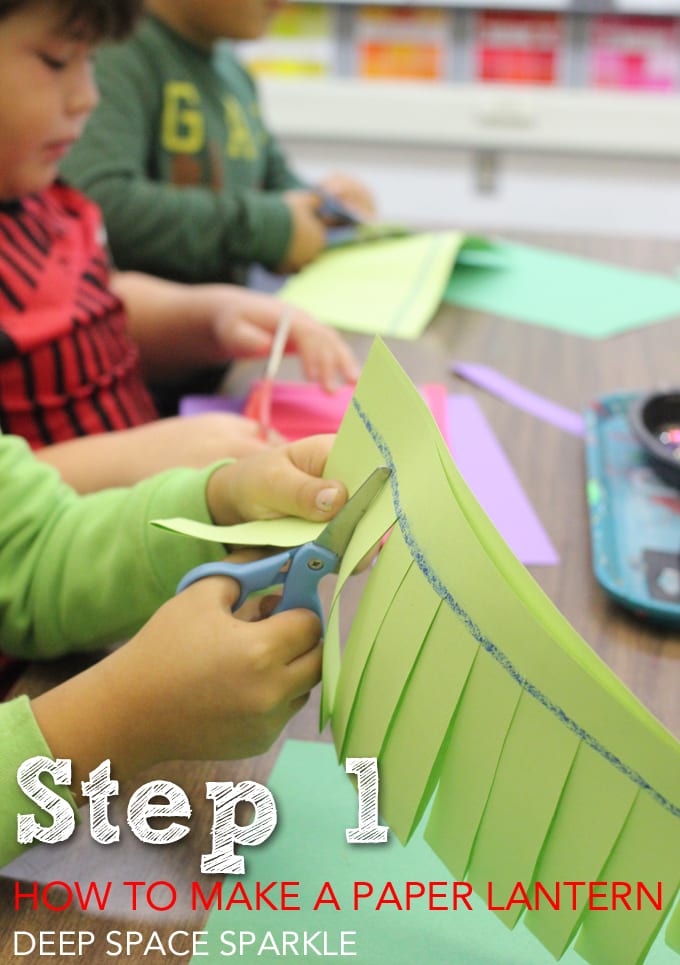 Learn how to make a decorative paper lantern. A great Chinese New Year arts and craft activity for kids.