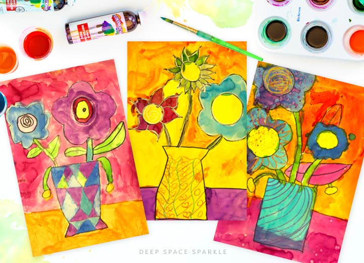 How to Draw & Paint a Bouquet of Flowers 1