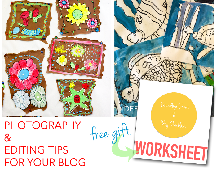 Photo and editing tips for your blog plus a free Branding Guide and Post Checklist