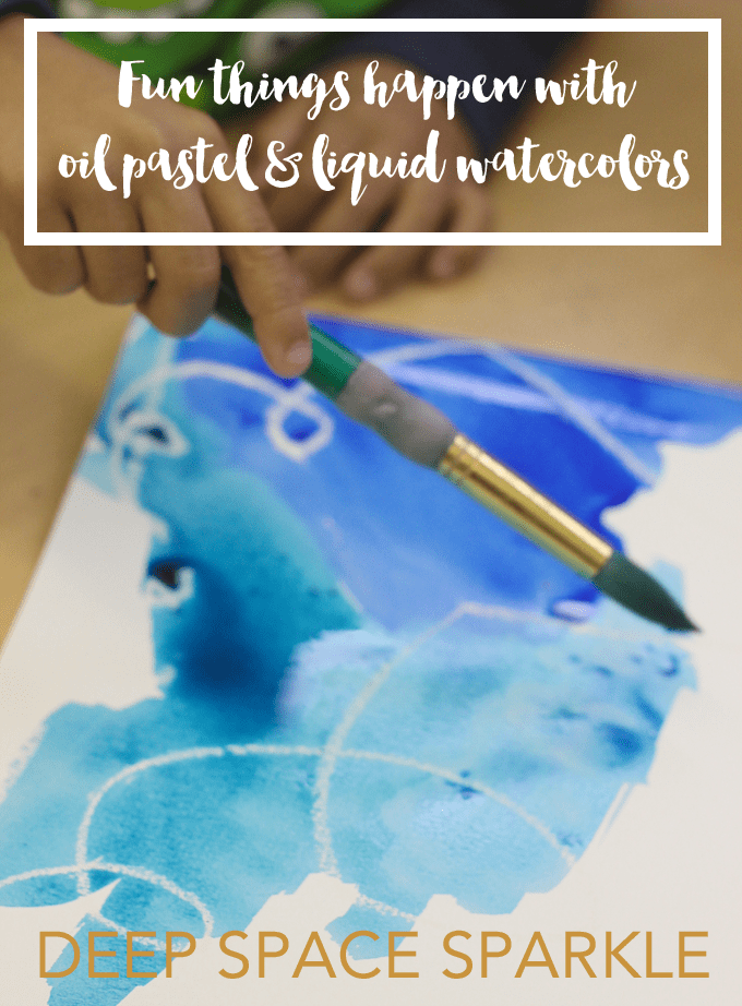 Easy Watercolor Process Lesson | Deep Space Sparkle