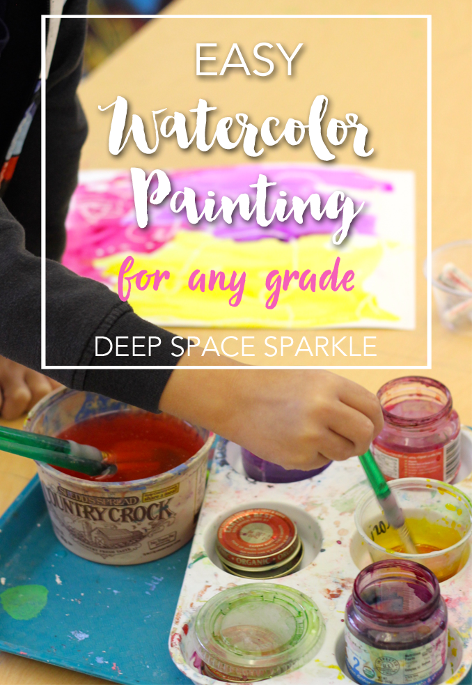 An easy watercolor resist lesson that is essential and fun for the early art years. Watercolor resist art project for kids.