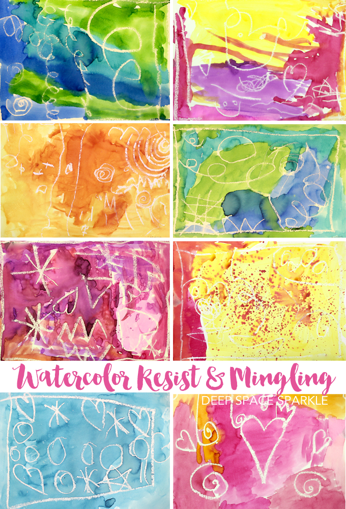 Easy Watercolor Process Lesson | Deep Space Sparkle