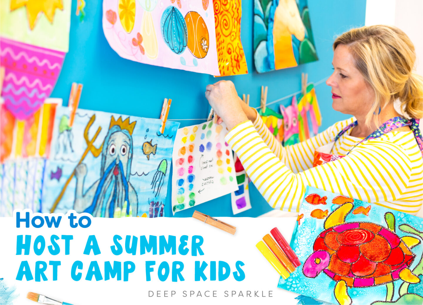 How to plan a summer art camp with your kids