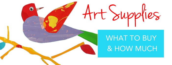 Art supply list and project ideas for your own summer art camp for kids.