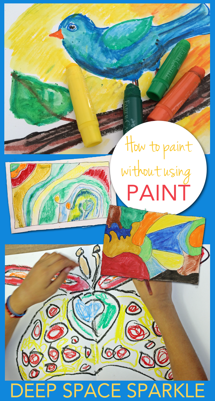 How to use a simple product to paint without paint. So easy to create beautiful paintings without the mess. 