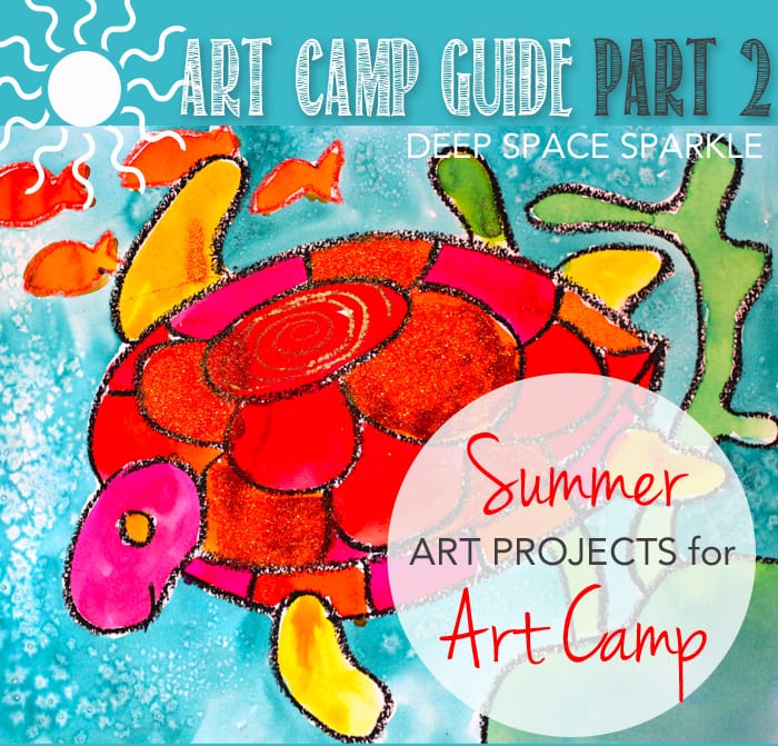 Art supply list and project ideas for your own summer art camp for kids.