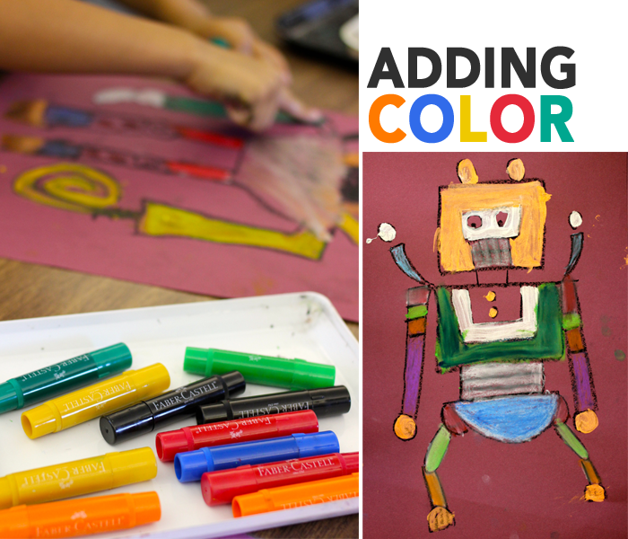 Use this drawing guide to kickstart your next robot art activity