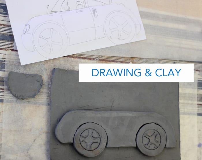 How to make a collaborative clay car mural