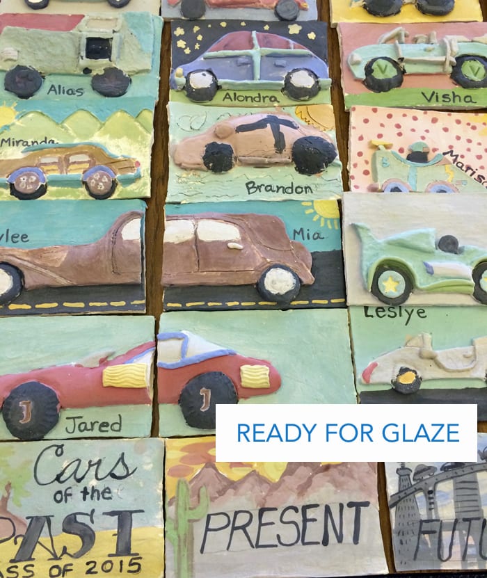 How to make a collaborative clay car mural