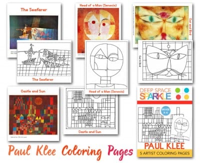 Paul Klee coloring pages