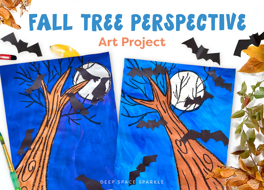 Oil Pastel Tree Drawing for Kids