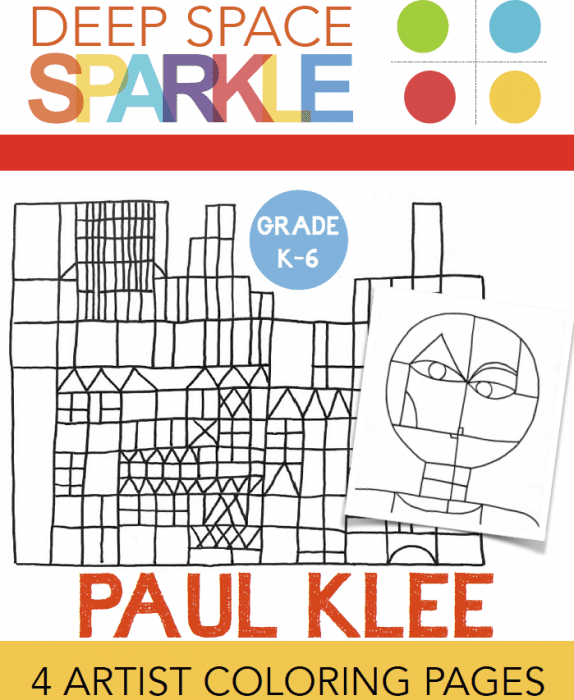 paul klee coloring pagesdrawing guides  deep space sparkle