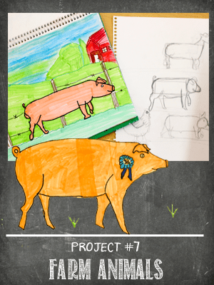 The Sketchbook Project Lesson #7 farm animals