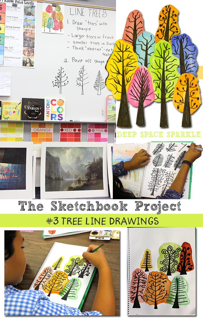 The Sketchbook Project by Deep Space Sparkle: Drawing Modern Trees