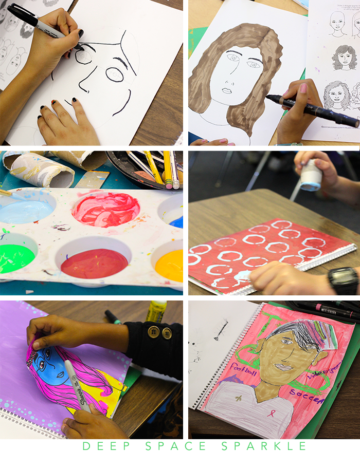 The Sketchbook Project by Deep Space Sparkle: Drawing Expressive Self Portraits