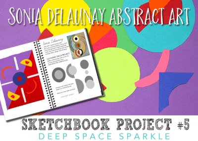 Sketchbook project: Sonia Delaunay art project for kids