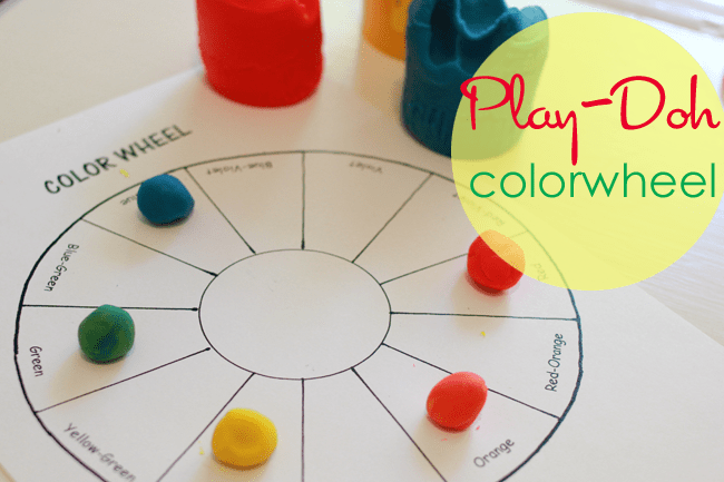 play-doh color wheel (art lesson)