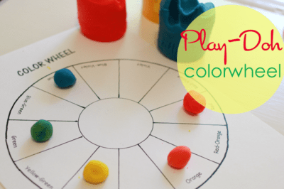 How to teach COLOR to kids: Play Doh Colorwheel Art Project