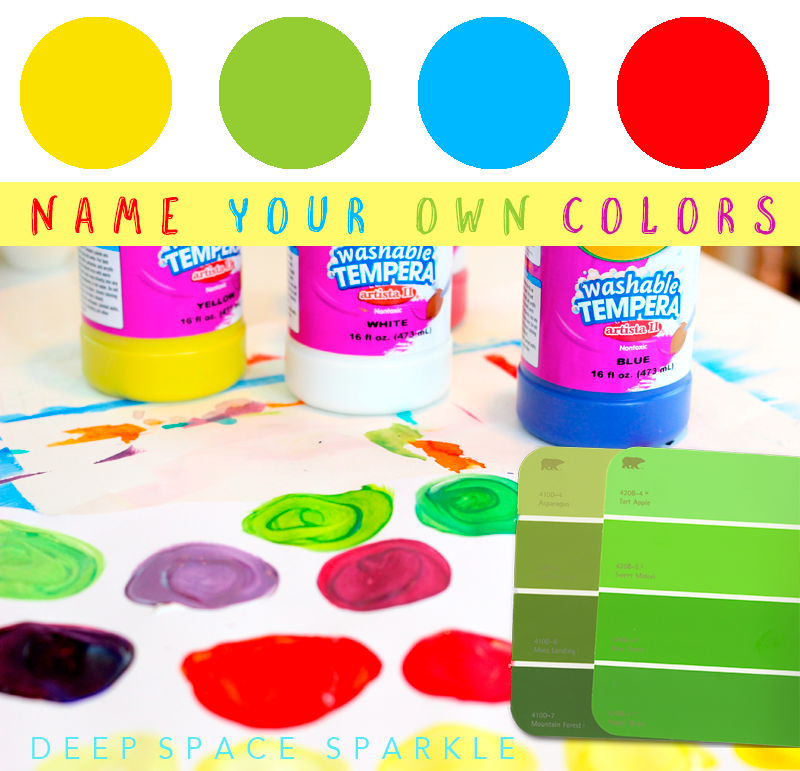 Learn how to mix your own colors for kids art projects