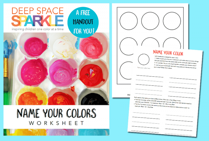 Name Your Paint Colors Art Worksheet
