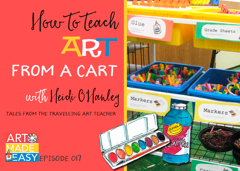 How to Organize Homeschool Art Cart - Steph Leighworthy