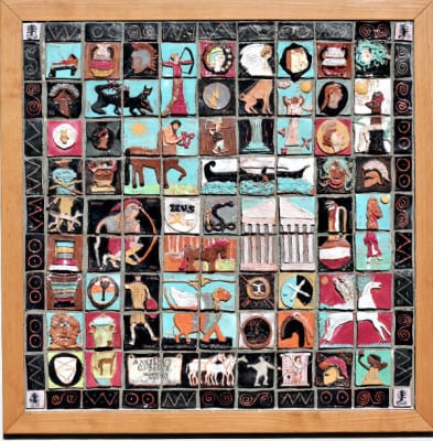 Ancient Greece ceramic tile mural art project