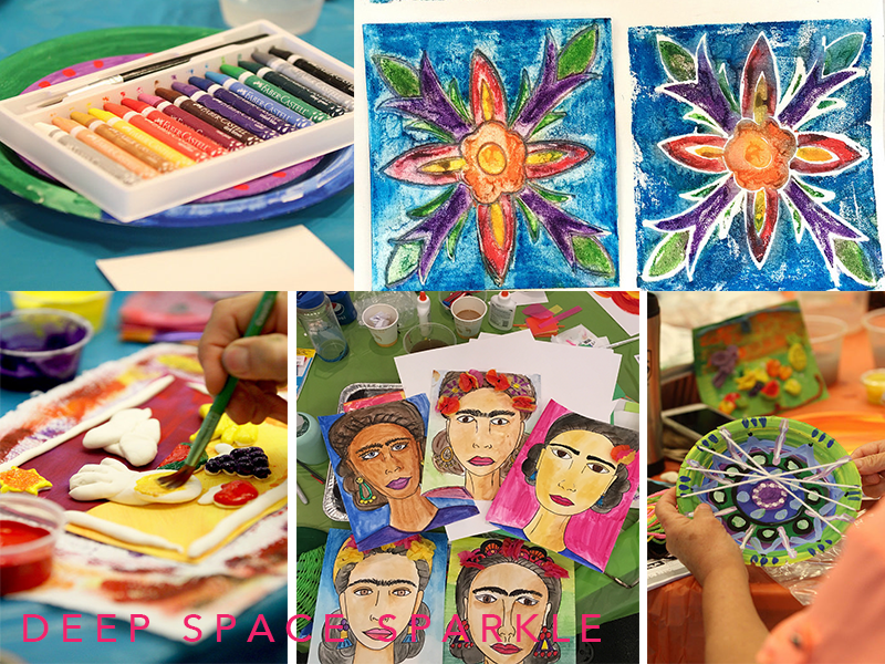 Faber-Castell Children's art supplies at the Deep Space Sparkle workshop