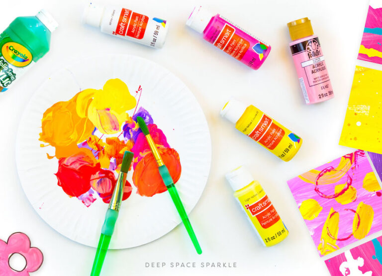 Tempera vs. Acrylic Paint Deep Space Sparkle